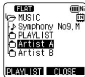 PANASONIC RR-XS410E-W - Selecting the folder or file in the list screen - 4