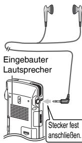 PANASONIC RR-XS410E-W - Mithören des Tons über Ohrhörer - 1