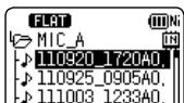 PANASONIC RR-XS410E-W - Selecting the folder or file in the list screen - 3