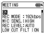 PANASONIC RR-XS410E-W - Changing recording scene settings - 2
