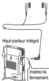 PANASONIC RR-XS410E-W - Écouter des données audio avec les écouteurs - 1