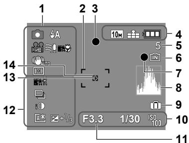 PANASONIC LUMIX DMC-TZ7 - Pendant l'enregistrement - 1