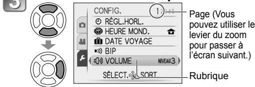 PANASONIC LUMIX DMC-TZ7 - Utiliser les menus - 3