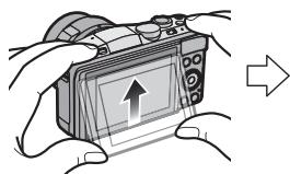 PANASONIC DMCGF6EG - Instellen van de monitorhoek - 1