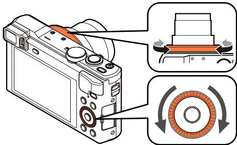 PANASONIC LUMIX DMC-TZ60 - Tournez la bague de commande ou la molette de contrôle pour sélectionner la vitesse d'obturation - 1