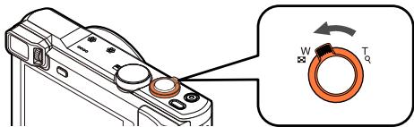 PANASONIC LUMIX DMC-TZ60 - Déplacez la commande de zoom plusieurs fois du côté W - 1