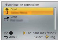 PANASONIC LUMIX DMC-TZ60 - Sélectionnez le réglage de connexion souhaité - 1