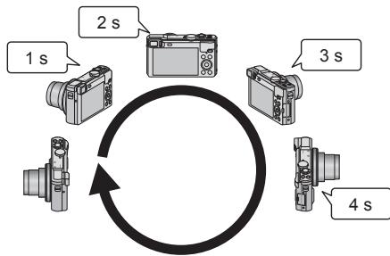 PANASONIC LUMIX DMC-TZ60 - Appuyez à fond sur la touche d'obturateur pour lancer l'enregistrement et balayez la scène avec l'appareil photo en un petit mouvement circulaire dans le sens d'enregistrement - 2