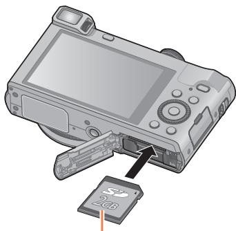 PANASONIC LUMIX DMC-TZ60 - Insérer et retirer la carte (en option) - 3