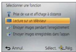 PANASONIC LUMIX DMC-TZ60 - Utilisez la touche de curseur pour sélectionner [Lecture sur un téléviseur], puis appuyez sur [MENU/SET] - 1