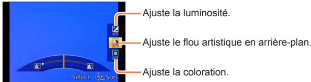 PANASONIC LUMIX DMC-TZ60 - Appuyez sur ▲▼ pour sélectionner l’option à ajuster - 1