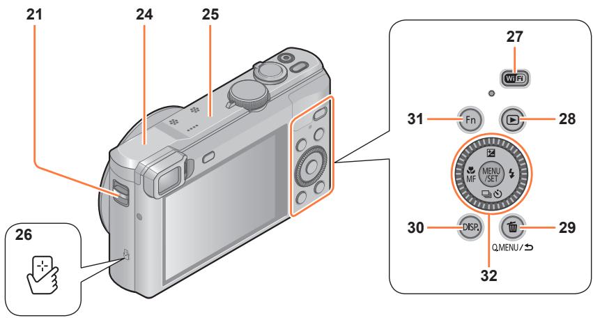 PANASONIC LUMIX DMC-TZ60 - Nomenclature et fonctions des principaux composants - 1