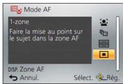 PANASONIC LUMIX DMC-TZ60 - ■Modifier la position et la taille de la zone AF ([Régler zone map]) - 1
