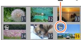 PANASONIC LUMIX DMC-TZ60 - Utilisez ▲▼ pour sélectionner [Effacem. multiple]/[Effacer tout], puis appuyez sur [MENU/SET] - 2