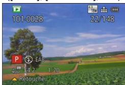 PANASONIC LUMIX DMC-TZ60 - Appuyez sur la touche [DISP.] pour modifier l'affichage - 3