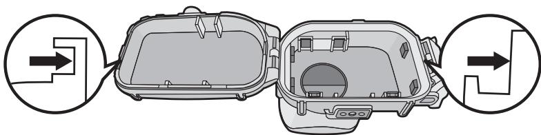 PANASONIC LUMIX DMW-MCTZ20E - Controle la ranura del anillo tórico. - 1