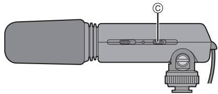 PANASONIC LUMIX DMW-MS1E - ■ Conmutar el interruptor [WIND CUT OFF/ON] - 1