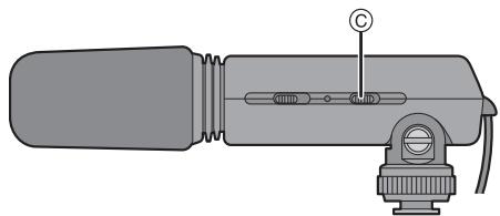 PANASONIC LUMIX DMW-MS1E - ■ Positionnement du commutateur de coupe-vent [WIND CUT OFF/ON] - 1