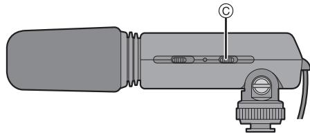 PANASONIC LUMIX DMW-MS1E - ■ Pour changer le commutateur [WIND CUT OFF/ON] - 1
