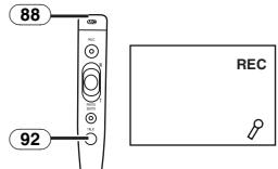 PANASONIC NV-GS24 - Pour ajouter un son pendant l'enregistrement - 1