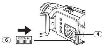 PANASONIC NV-GS24 - Insertion de la carte - 1