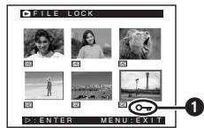 PANASONIC NV-GS24 - Reglez [PICTURE PLAYBACK MENU] >> [EDITING] >> [FILE LOCK] >> sur [YES]. - 2