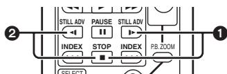PANASONIC NV-GS24 - Réglage à effectuer sur la télécommande: - 1