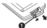 PANASONIC NV-GS24 - Mise en place d'une pile de type bouton - 1