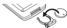 PANASONIC NV-GS24 - Mise en place d'une pile de type bouton - 2