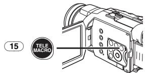 PANASONIC NV-GS24 - Appuyez sur la touche [TELE MACRO] 15. - 1