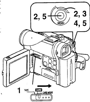 PANASONIC NV-GS1 - Formater une carte - 1
