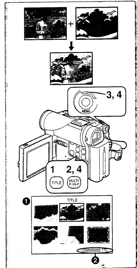 PANASONIC NV-GS1 - Création d'un titre - 1