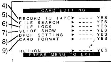 PANASONIC NV-GS1 - Sous-menu [Effacer le fichier de carte] - 2