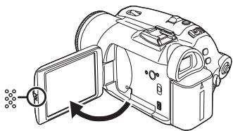 PANASONIC NV-GS230EG - Utilisation de l'écran à cristaux liquides (ou LCD) - 1