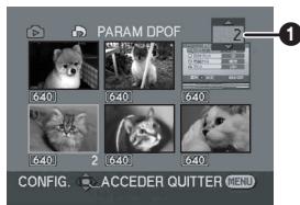 PANASONIC NV-GS230EG - Écriture des données d'impression sur une carte (Paramètres DPOF) - 1