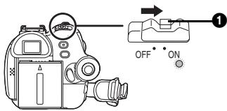 PANASONIC NV-GS230EG - ■ Comment mettre sous tension - 1
