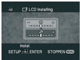 LCD Instelling Instel. SETUP ENTER STOPPEN MENU