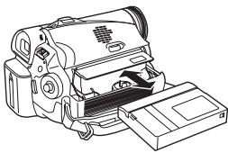 PANASONIC NV-GS60EG - Insertion/retrait d'une cassette - 2