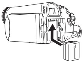 PANASONIC NV-GS60EG - Installazione della batteria - 1