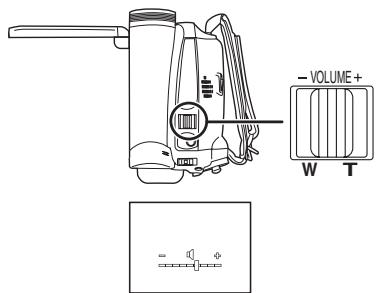 PANASONIC NV-GS60EG - Pour régler le volume - 1