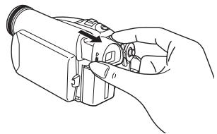 PANASONIC NV-GS60EG - De zoeker uittrekken - 1