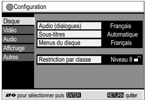 PANASONIC NV-VP21 - Affichage du menu SETUP - 1