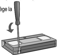 PANASONIC NV-VP21 - Protection des cassettes contre l'effacement - 1