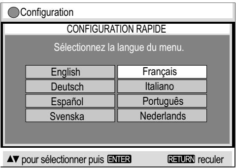 PANASONIC NV-VP21 - CONFIGURATION RAPIDE du DVD - 1