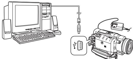 PANASONIC PV-GS400 - Connecting the Camcorder to a personal computer - 2