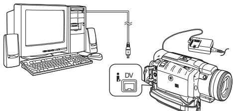 PANASONIC PV-GS400 - Connecting the Camcorder to a personal computer - 3
