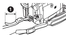 PANASONIC PV-GS400 - Attaching the Shoulder Strap - 2