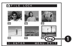 PANASONIC PV-GS400 - Set [PICTURE PLAYBACK MENU] >> [EDITING] >> [FILE LOCK] >> [YES]. - 2