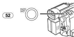 PANASONIC PV-GS400 - Keep pressing the [PHOTO SHOT] Button 52. - 1