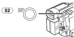 PANASONIC PV-GS400 - Press the [PHOTO SHOT] Button halfway to pop up the Flash. - 1